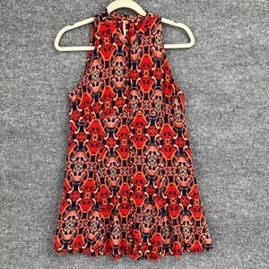 Free People Mini Dress Paisley Retro Print 60s Vibes Size 0 / XS Festival Summer